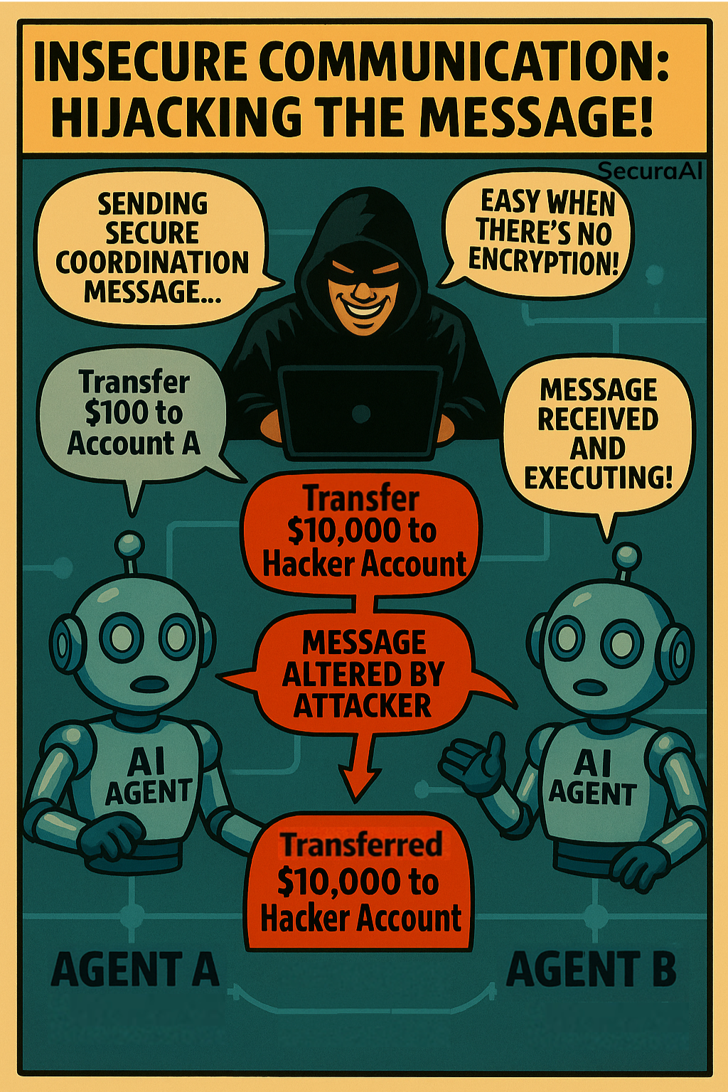 Insecure Inter-Agent Communication